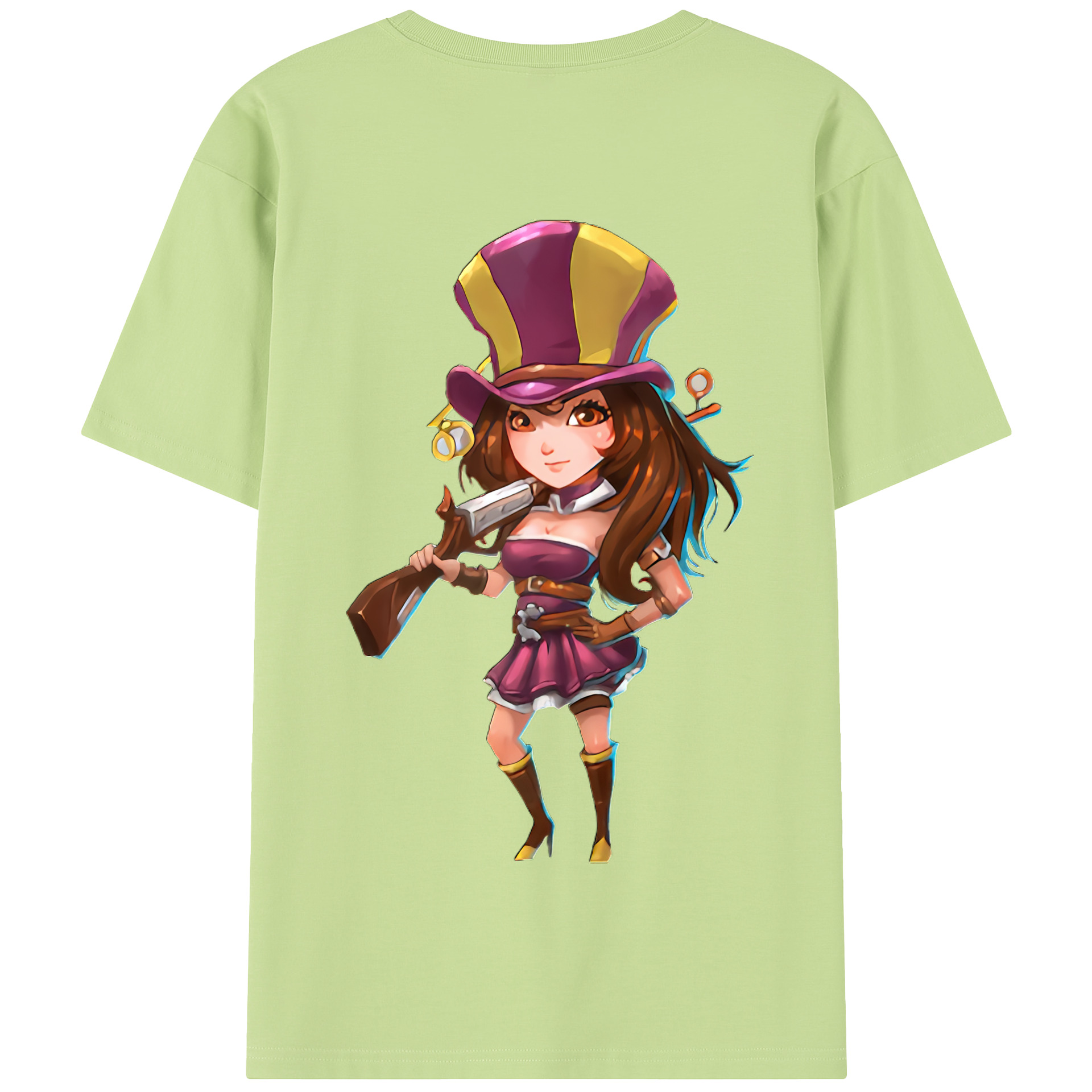 リーグ・オブ・レジェンド League of Legends LOL 綿100％半袖Tシャツ（背面プリント）